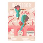 Affiche Hossegor Le Pont par Boris Igelman