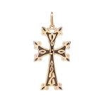 Croix arménienne petit modèle en or 18 carats travaillée au laser 1.38gr