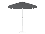 Parasol professionnel rond pour les bords de mer ou piscine