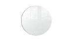 Panneau blanc magnétique ovale ROND diamètre 80cm – tableau blanc sans cadre