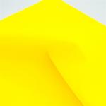 Tissu toile deux faces jaune fluo et blanc contrecollé en polytétrafluoroéthylèn