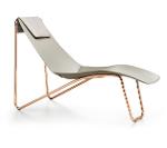 Chaise longue Lounge DIANE en cuir pour Cabinet de Psychologue - 140cm