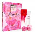 Coffret Cadeau Femme Parfum De Rose 50 Ml Créme Pour Les Main 75 Ml