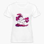 Cheval licorne blanc et violet T-shirt bio Femme