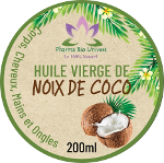 Huile De Noix De Coco Extra Vierge 200ml - 100% Pure Et Naturelle – Légére