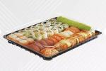 Boîte à sushis noire et couvercle transparent – Sushipack