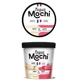 Ice cream Mochi DUO - Vanilla/Raspberry