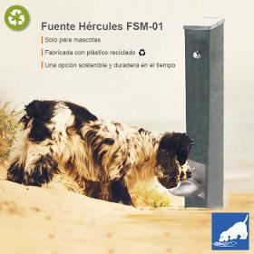  Fontaine pour chien urbaine en plastique recyclé FSM