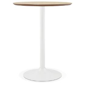 Table haute mange-debout LAURA (Ø 90 cm) (chêne)
