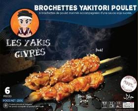 U623 : Yakitori Brochettes de Poulets 250Gr (32pc par colis)