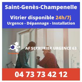Vitrier à Saint Genès Champanelle – 24h/24 et 7j/7