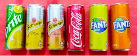 Coca Cola, Fanta, Sprite, Oasis, Capri Sun,Pepsi,Dr Pepper