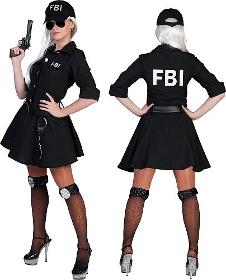 Costume FBI dame taille 32/34 à 44/46