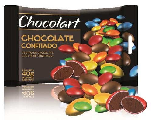 Chocolats confits multicolores