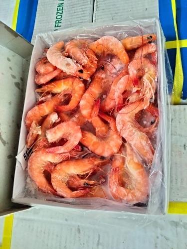 Crevettes entières surgelées