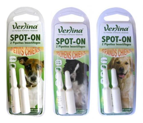 Nos pipettes insectifuges pour chiens 1.5ml*2 