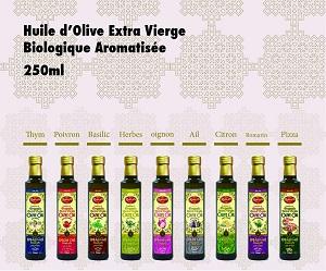 HUILE D'OLIVE VIERGE EXTRA BIOLOGIQUE AROMATISEE
