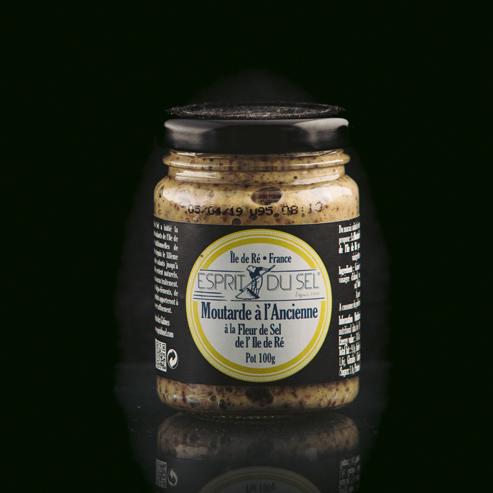 Moutarde À L’ancienne À La Fleur De Sel Pot 100g
