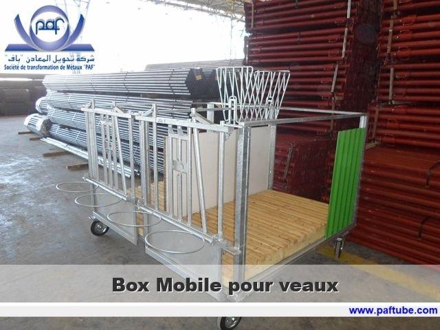 Box mobile pour veaux