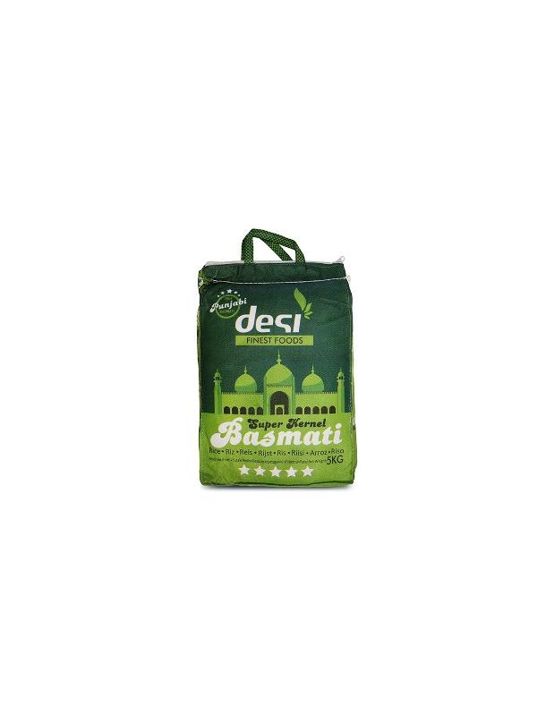 Desi Super Kernel Basmati Rice P Green 5kg 5+1 Free