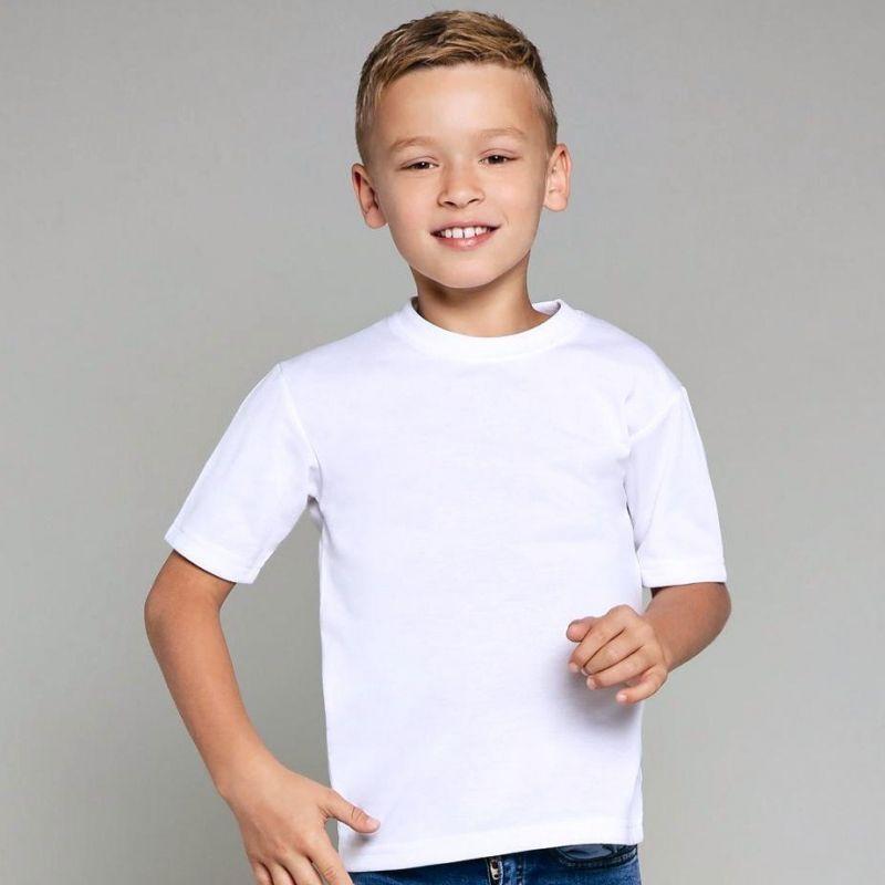 T-shirt enfant pour impression en sublimation thermique, 210 g/m²