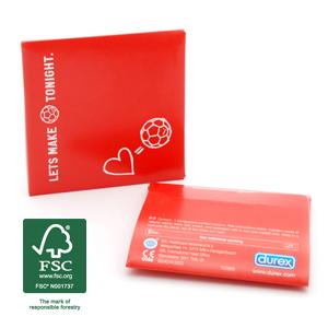 Pochettes personnalisées de préservatifs