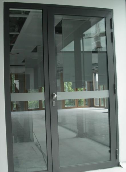 Porte métallique vitrée simple ouvrante RF60’ acoustique