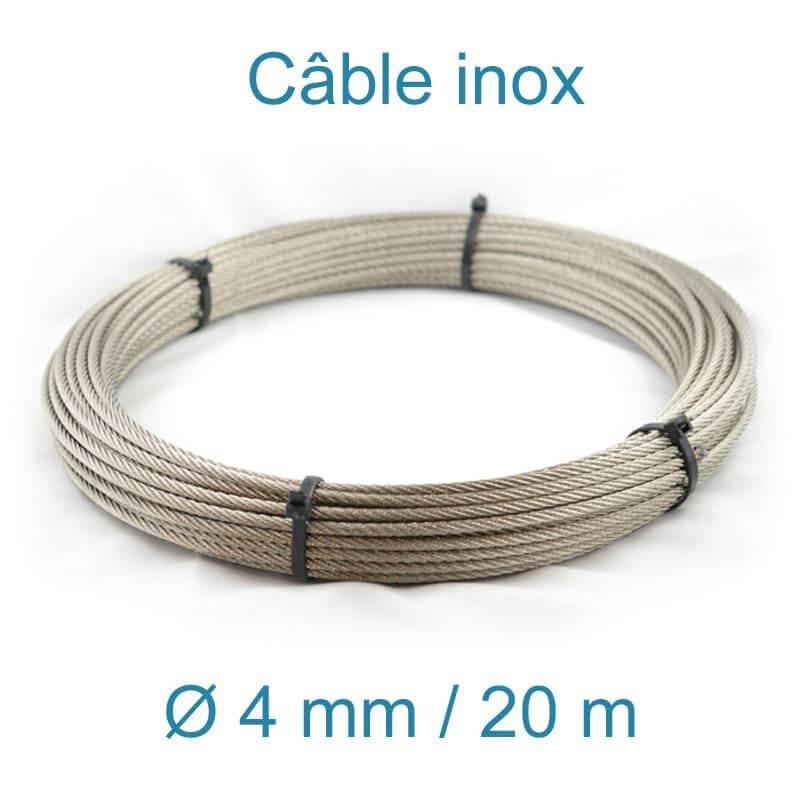 Câble Inox 4mm - 20m