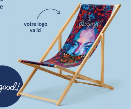 Fournisseur fauteuils de plages pliants publicitaires