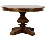 Table ronde rustique en bois massif Lisa 120cm