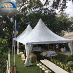 Tente pagode 6x6m pour événement sportif comme centre d'accu