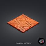Dalle Cubique 3D Orange