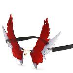 Surdimensionné papillon aile forme lunettes de soleil femmes luxe mode rouge