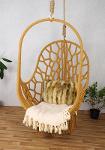 Yellow “maldives” Macrame Hammock Chair