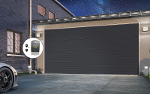 Porte de garage Sectionnelle 4000mm x 2000mm- Gris Anthracite RAL 7016 - Kit