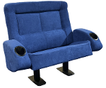 Duo/LoveSeat CinéMax Cuir Lisse Italien Collection Florida