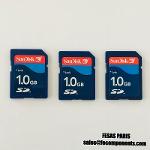 SanDisk Carte SD 1Go (Lot de 3Pcs)