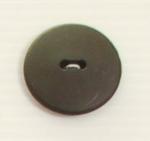 Bouton 2 trous (Plastique - Noir mat - 27 mm)