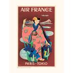 Affiche Air France Paris-Tokio par Salam Editions