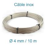 Câble Inox 4mm - 10m