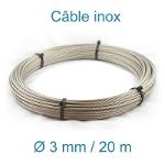 Câble Inox 3mm - 20m