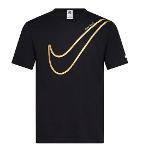 Nike Just Do It T-shirt à manches courtes et col rond pour homme Noir DR9275
