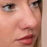 Le piercing au nez diamant - acier chirurgical