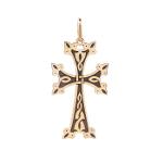 Croix arménienne en or jaune 18 carats 750/1000