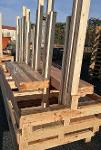 Chevalets bois pour stockage et transport de menuiseries dans le Sud Ouest de la France