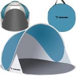 Tente de plage 145x100x70cm - turquoise - gris