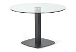Table ronde Duo plateau verre