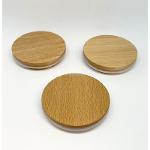 Bouchon couvercle en bois de hêtre - diamètre 67 mm