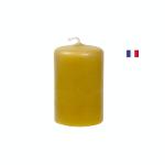 Bougie 100% cire abeille . Forme cylindre . 8cm