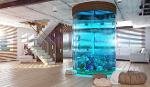 Aquarium acrylique rond, aquariums cylindriques